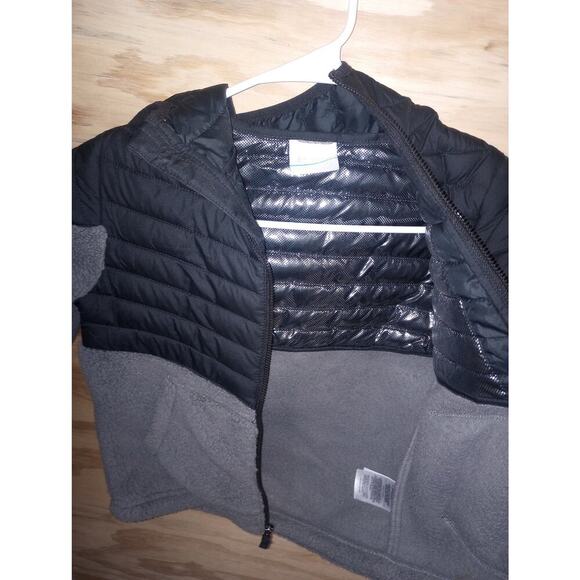 Columbia Insulated Jacket Grey Black Kids 6/7 - Picture 2 of 2